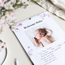 Load image into Gallery viewer, Premature Baby Record Book Welcome