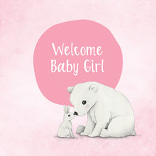Load image into Gallery viewer, Girl Snow Animals - Greeting Card