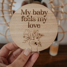 Load image into Gallery viewer, rainbow baby milestone plaque