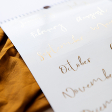 Load image into Gallery viewer, Baby Record Book Gold Foil Stickers